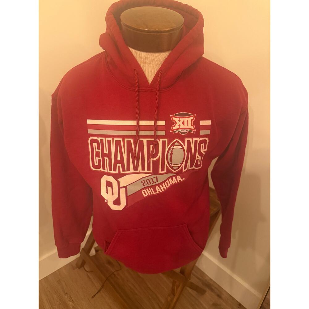 Oklahoma Sooners 2017 Champions Hoodie Blue 84 Size Medium
